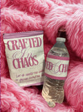 Custom 1oz chip bags and water bottle wraps